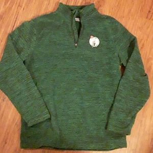 Green fleece Celtics sweater